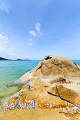 Image showing asia   bay isle    rocks   thailand  and south china sea kho sam