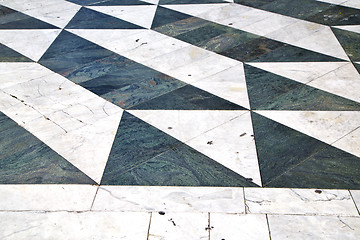 Image showing  lombardy italy   pavement of a curch and marble