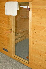 Image showing Sauna entrance
