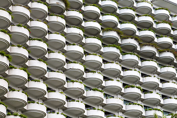 Image showing reflex of some terrace of the centre  bangkok thailand