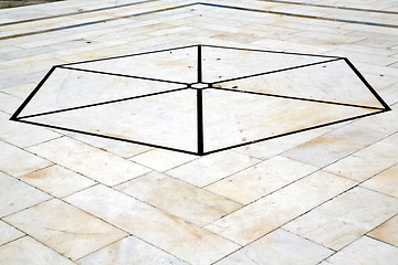 Image showing busto arsizio  s varese abstract   pavement of a curch 