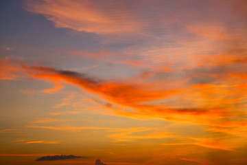 Image showing sunrise cloud and sky in thailand kho 