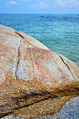 Image showing thailand kho samui bay    rocks in asia and south china sea