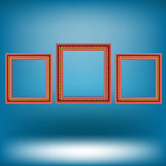 Image showing Set of Red Frames