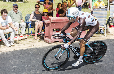 Image showing The Cyclist Mikael Cherel - Tour de France 2015