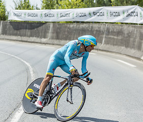 Image showing The Cyclist Michele Scarponi - Tour de France 2014