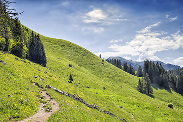 Image showing Path to Jaegerkamp Bavaria Alps