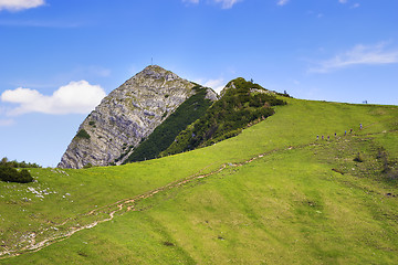 Image showing Summit Aiplspitz Bavaria Alps