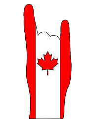 Image showing Canadian finger signal