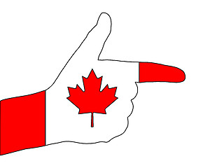 Image showing Canadian finger signal