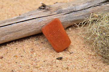 Image showing Aventurin on beach