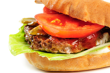 Image showing realistic looking part of hamburger