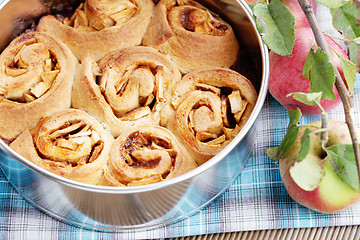 Image showing yeast apple cake