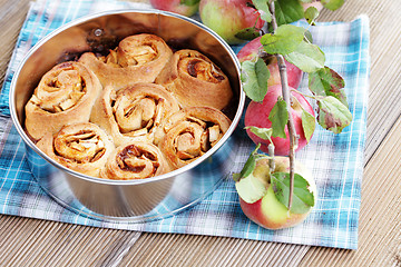 Image showing yeast apple cake