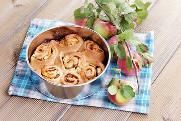 Image showing yeast apple cake