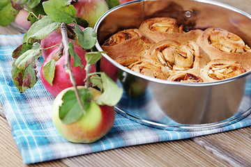 Image showing yeast apple cake