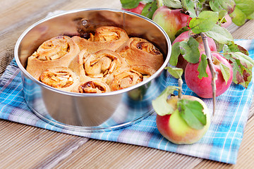 Image showing yeast apple cake