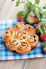 Image showing yeast apple cake