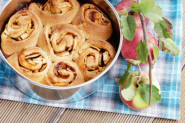 Image showing yeast apple cake