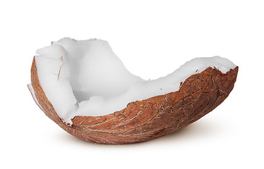 Image showing One piece of coconut pulp