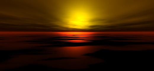 Image showing Sunset background