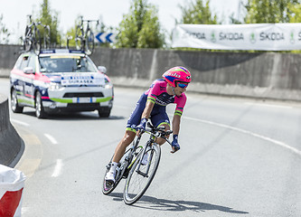 Image showing The Cyclist Kristijan Durasek - Tour de France 2014