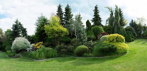 Image showing Beautiful spring garden design