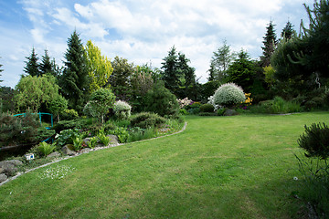 Image showing Beautiful spring garden design