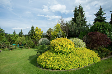 Image showing Beautiful spring garden design