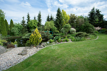 Image showing Beautiful spring garden design