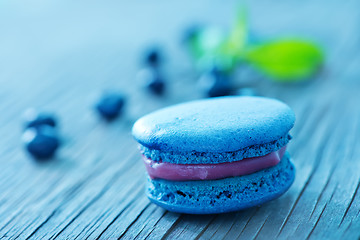 Image showing blueberry macaroon