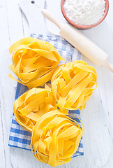 Image showing raw pasta