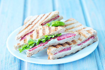 Image showing sandwiches