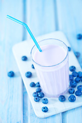 Image showing blueberry yogurt