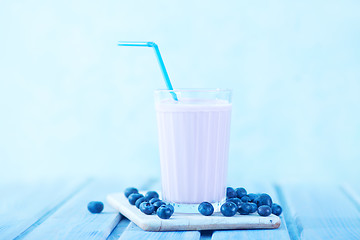 Image showing blueberry yogurt