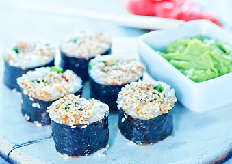 Image showing fresh sushi 