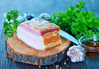 Image showing smoked lard