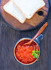 Image showing salmon caviar