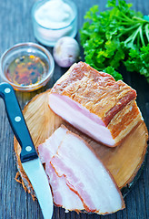 Image showing smoked lard