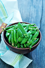 Image showing green peas