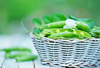 Image showing green peas