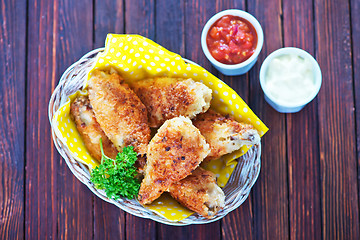 Image showing fried chicken wings