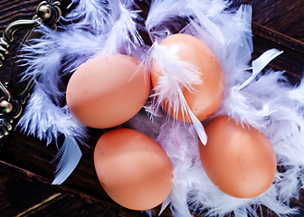 Image showing raw eggs