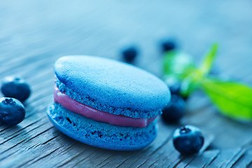 Image showing blueberry macaroon