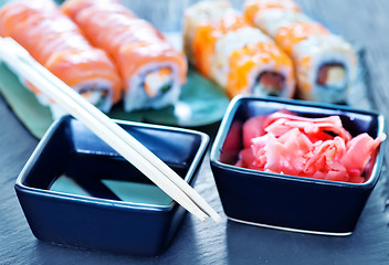 Image showing fresh sushi 