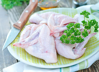 Image showing raw chicken wings