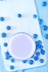 Image showing blueberry yogurt