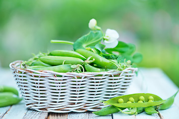 Image showing green peas