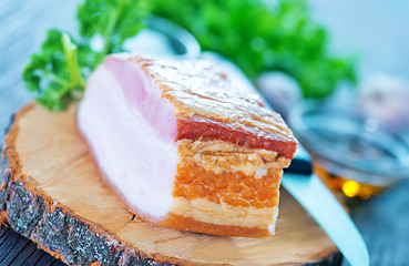 Image showing smoked lard