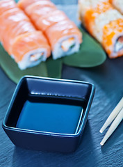 Image showing fresh sushi 